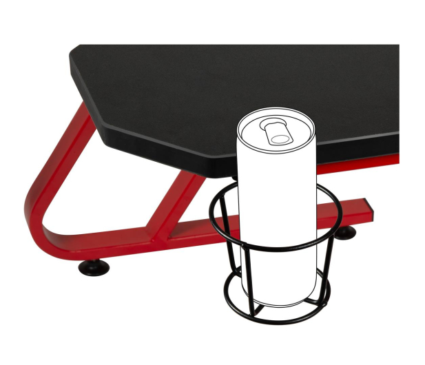 SpeedLink SCARIT Gaming Desk (Czarno-Czerwone) - 487363 - zdjęcie 4